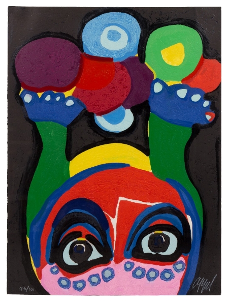 APPEL Karel - Clown Visage Paysage 